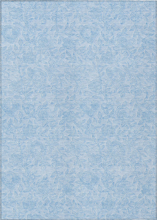 Piper Looms Chantille Floral ACN782 Sky Machine Washable Area Rug main image