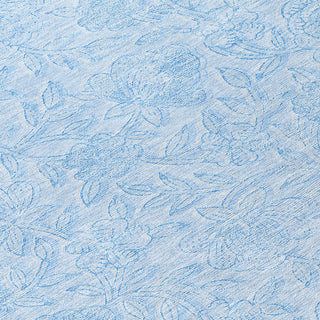 Piper Looms Chantille Floral ACN782 Sky Machine Washable Area Rug Swatch Image