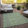 Piper Looms Chantille Medallions ACN783 Aloe Machine Washable Area Rug Outdoor Lifestyle Image Feature