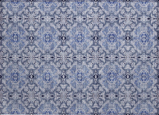 Piper Looms Chantille Medallions ACN783 Blue Machine Washable Area Rug Scatter Main Image