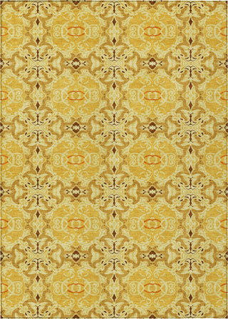 Piper Looms Chantille Medallions ACN783 Orange Machine Washable Area Rug main image