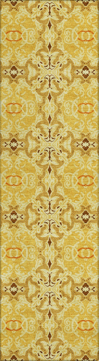 Piper Looms Chantille Medallions ACN783 Orange Machine Washable Area Rug Runner Main Image