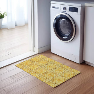 Piper Looms Chantille Medallions ACN783 Orange Machine Washable Area Rug Scatter Lifestyle Image Feature