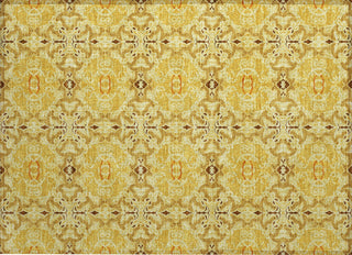Piper Looms Chantille Medallions ACN783 Orange Machine Washable Area Rug Scatter Main Image