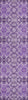 Piper Looms Chantille Medallions ACN783 Purple Machine Washable Area Rug Runner Main Image