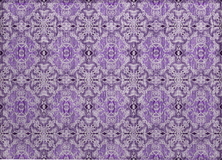 Piper Looms Chantille Medallions ACN783 Purple Machine Washable Area Rug Scatter Main Image