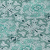Piper Looms Chantille Medallions ACN783 Teal Machine Washable Area Rug Swatch Image