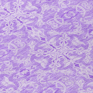 Piper Looms Chantille Medallions ACN784 Lavender Machine Washable Area Rug Swatch Image