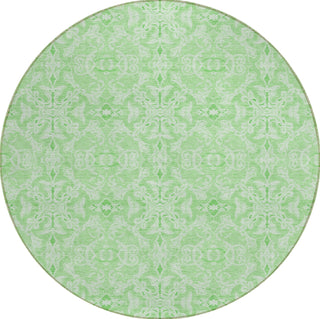 Piper Looms Chantille Medallions ACN784 Lime Machine Washable Area Rug Round Main Image