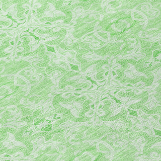 Piper Looms Chantille Medallions ACN784 Lime Machine Washable Area Rug Swatch Image