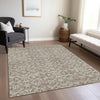 Piper Looms Chantille Medallions ACN784 Mocha Machine Washable Area Rug Lifestyle Image Feature