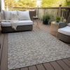 Piper Looms Chantille Medallions ACN784 Mocha Machine Washable Area Rug Outdoor Lifestyle Image Feature