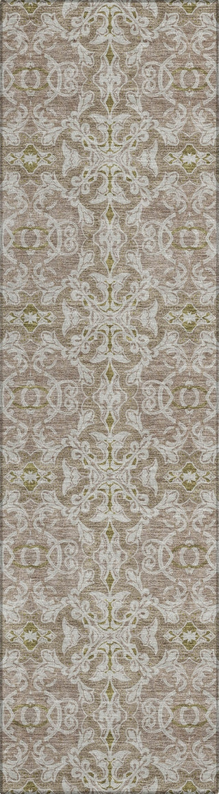 Piper Looms Chantille Medallions ACN784 Mocha Machine Washable Area Rug Runner Main Image