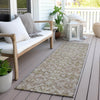 Piper Looms Chantille Medallions ACN784 Mocha Machine Washable Area Rug Runner Outdoor Lifestyle Image Feature