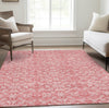 Piper Looms Chantille Medallions ACN784 Pink Machine Washable Area Rug Lifestyle Image Feature