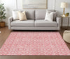 Piper Looms Chantille Medallions ACN784 Pink Machine Washable Area Rug Lifestyle Image Feature