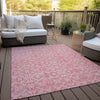 Piper Looms Chantille Medallions ACN784 Pink Machine Washable Area Rug Outdoor Lifestyle Image Feature