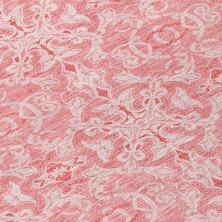 Piper Looms Chantille Medallions ACN784 Pink Machine Washable Area Rug Swatch Image