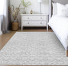 Piper Looms Chantille Medallions ACN784 Silver Machine Washable Area Rug Lifestyle Image Feature