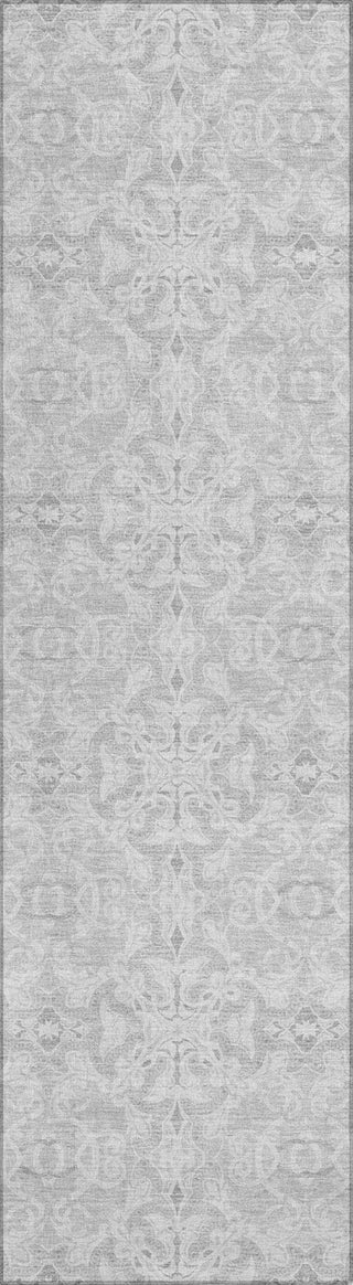 Piper Looms Chantille Medallions ACN784 Silver Machine Washable Area Rug Runner Main Image