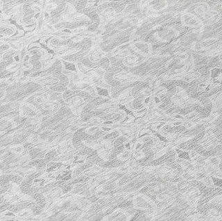 Piper Looms Chantille Medallions ACN784 Silver Machine Washable Area Rug Swatch Image
