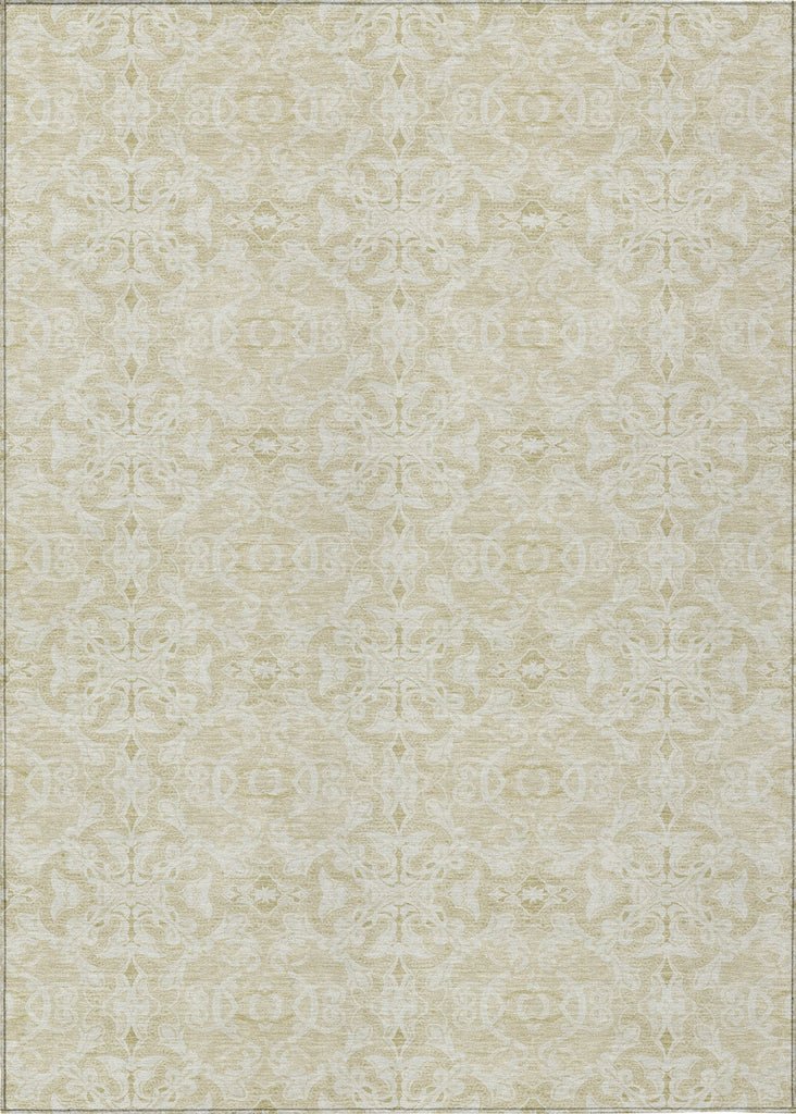 Piper Looms Chantille Medallions ACN784 Tan Machine Washable Area Rug main image