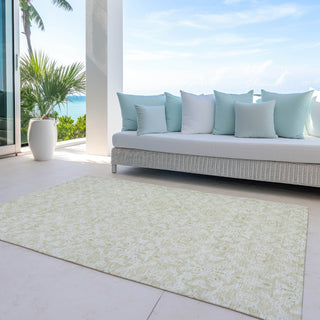 Piper Looms Chantille Medallions ACN784 Tan Machine Washable Area Rug Outdoor Lifestyle Image Feature