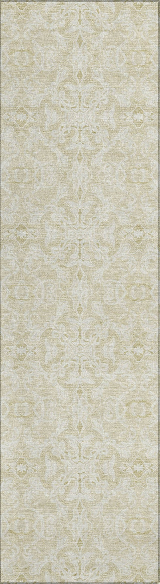 Piper Looms Chantille Medallions ACN784 Tan Machine Washable Area Rug Runner Main Image