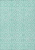 Piper Looms Chantille Medallions ACN784 Turquoise Machine Washable Area Rug main image