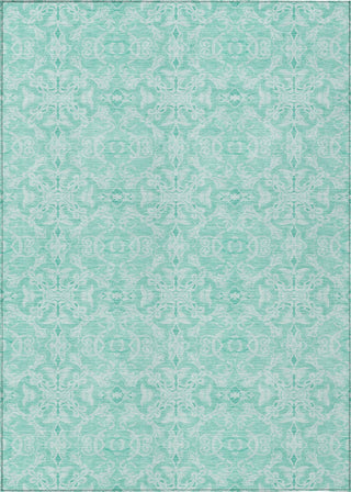 Piper Looms Chantille Medallions ACN784 Turquoise Machine Washable Area Rug main image