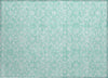 Piper Looms Chantille Medallions ACN784 Turquoise Machine Washable Area Rug Scatter Main Image