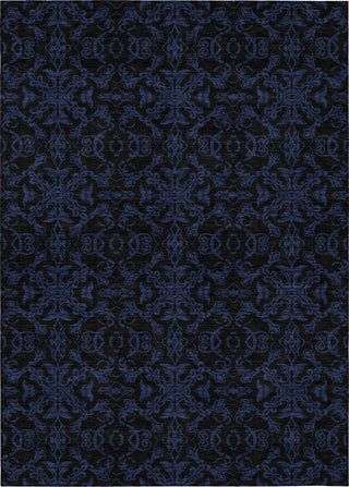 Piper Looms Chantille Medallions ACN785 Blue Machine Washable Area Rug main image