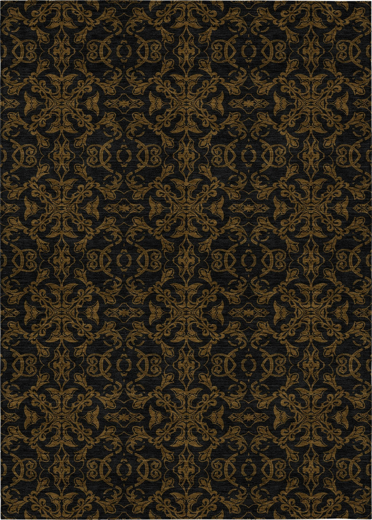 Piper Looms Chantille Medallions ACN785 Brown Machine Washable Area Rug main image