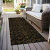 Piper Looms Chantille Medallions ACN785 Brown Machine Washable Area Rug Runner Outdoor Lifestyle Image Feature