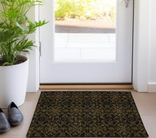 Piper Looms Chantille Medallions ACN785 Brown Machine Washable Area Rug Scatter Lifestyle Image Feature