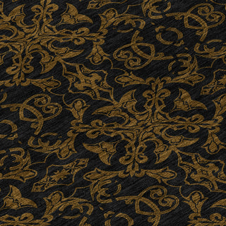 Piper Looms Chantille Medallions ACN785 Brown Machine Washable Area Rug Swatch Image