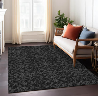 Piper Looms Chantille Medallions ACN785 Gray Machine Washable Area Rug Lifestyle Image Feature