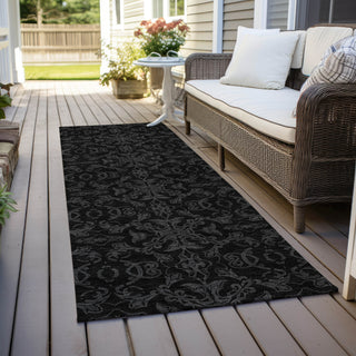 Piper Looms Chantille Medallions ACN785 Gray Machine Washable Area Rug Runner Outdoor Lifestyle Image Feature
