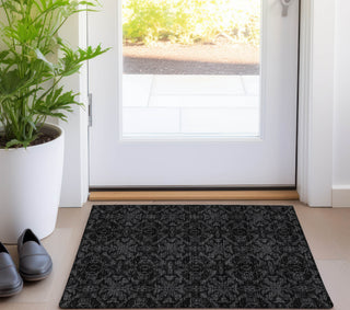 Piper Looms Chantille Medallions ACN785 Gray Machine Washable Area Rug Scatter Lifestyle Image Feature
