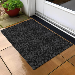 Piper Looms Chantille Medallions ACN785 Gray Machine Washable Area Rug Scatter Outdoor Lifestyle Image Feature