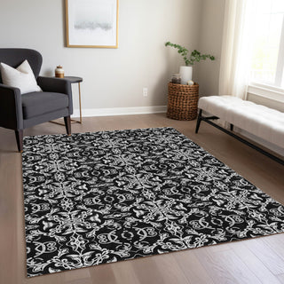 Piper Looms Chantille Medallions ACN785 Ivory Machine Washable Area Rug Lifestyle Image Feature