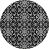 Piper Looms Chantille Medallions ACN785 Ivory Machine Washable Area Rug Round Main Image