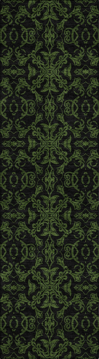 Piper Looms Chantille Medallions ACN785 Olive Machine Washable Area Rug Runner Main Image