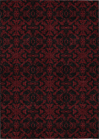 Piper Looms Chantille Medallions ACN785 Red Machine Washable Area Rug main image