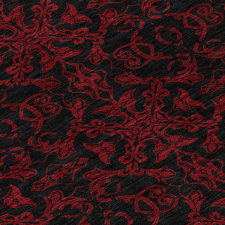 Piper Looms Chantille Medallions ACN785 Red Machine Washable Area Rug Swatch Image