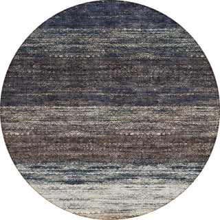 Piper Looms Chantille Lines ACN786 Beige Machine Washable Area Rug Round Main Image