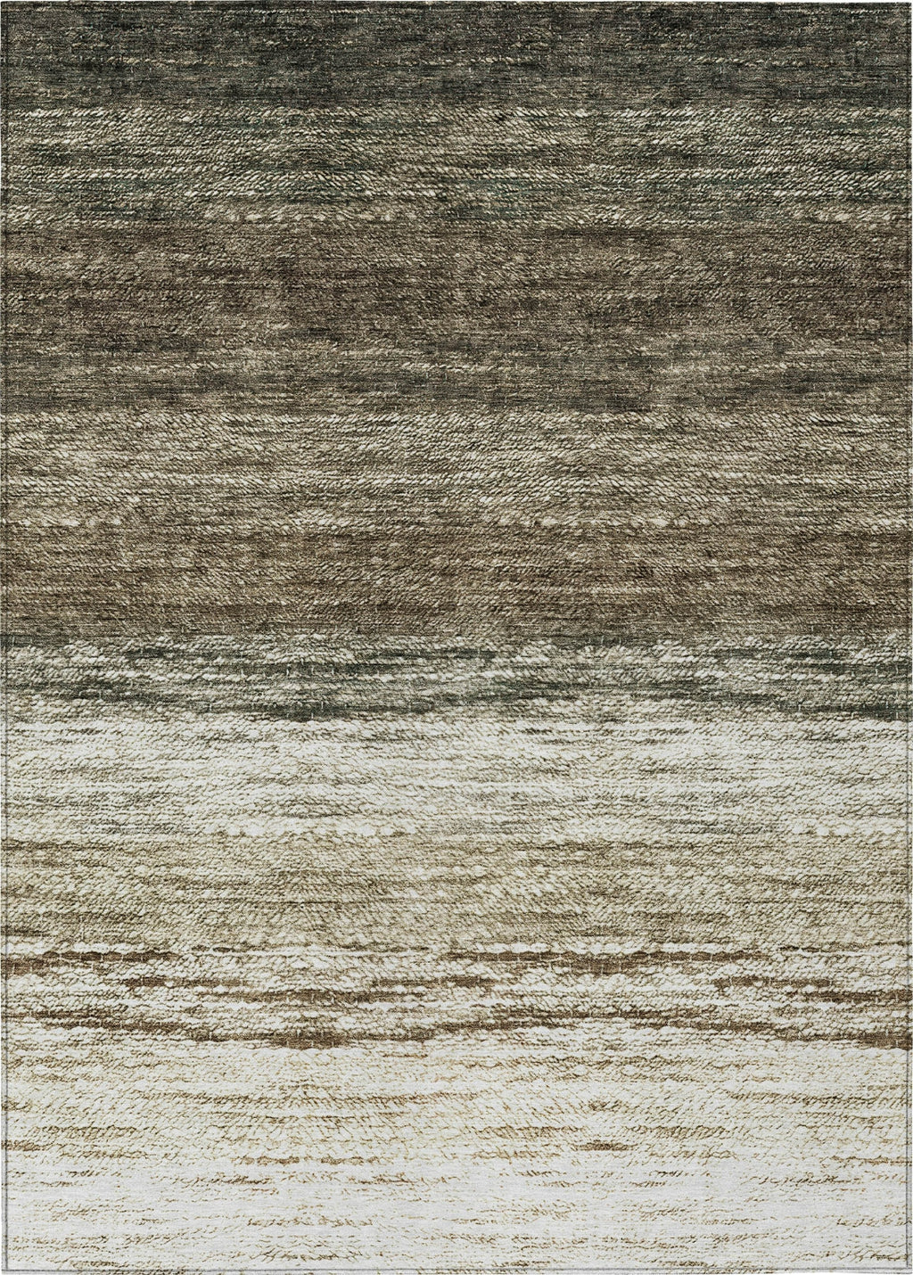Piper Looms Chantille Lines ACN786 Brown Machine Washable Area Rug ...
