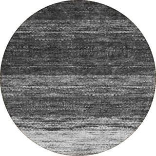 Piper Looms Chantille Lines ACN786 Gray Machine Washable Area Rug Round Main Image