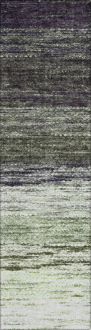 Piper Looms Chantille Lines ACN786 Green Machine Washable Area Rug Runner Main Image