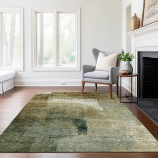 Piper Looms Chantille Modern ACN787 Brown Machine Washable Area Rug Lifestyle Image Feature